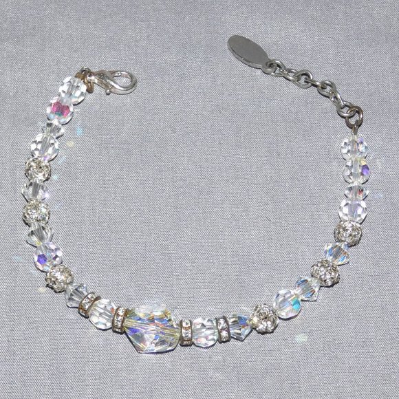 Creations Georgianni Faceted Iridescent Crystal Bracelet - Picture 3 of 6